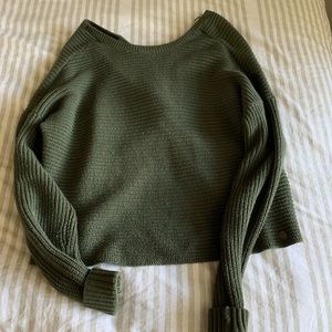 Open back sweater